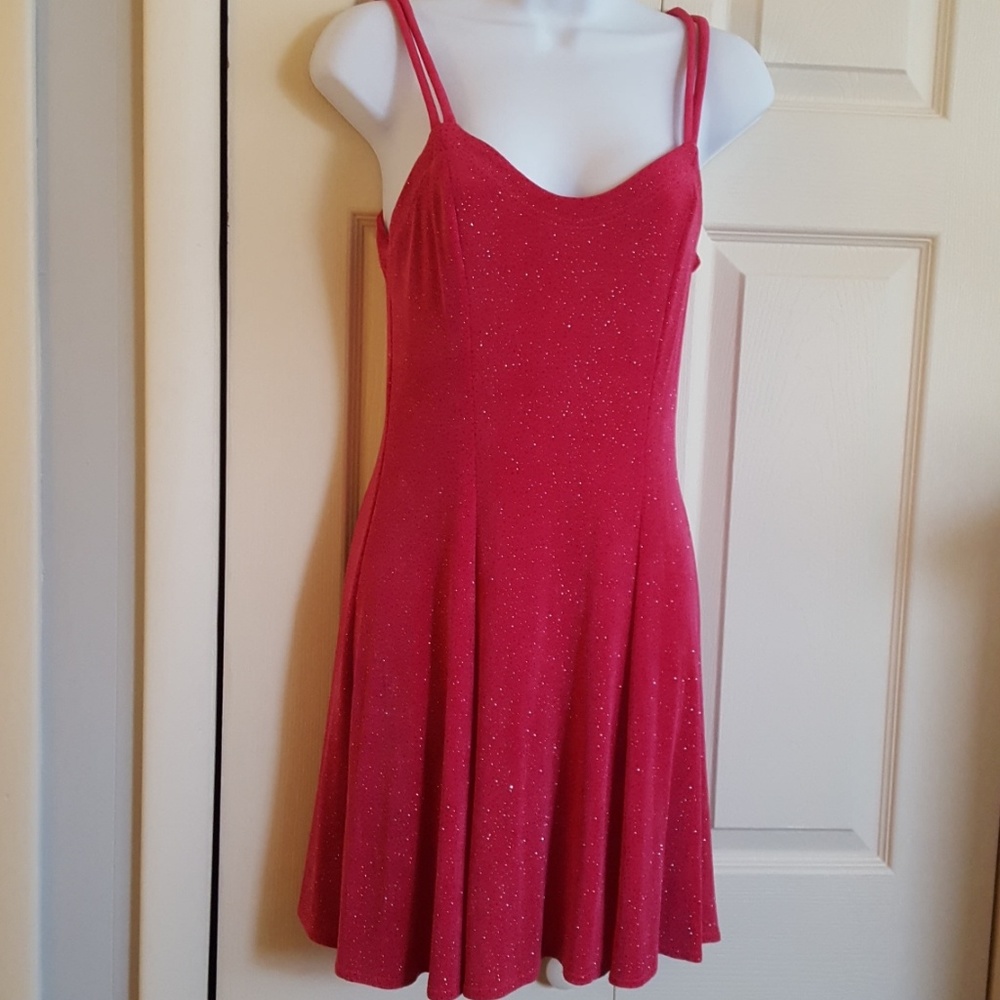 Pink shimmering dress